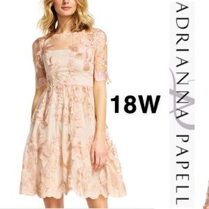ADRIANNA PAPELL3/4 Sleeve floral DRESS - last one!